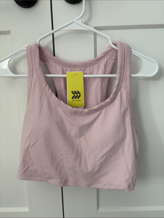 all in motion Other - all in motion Ribbed Pale Pink High-Neck Sports Bra